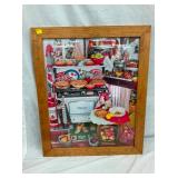 FRAMED KITCHEN PUZZLE 29X35