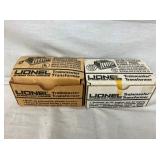 LIONEL TRAINMASTER TRANSFORMERS W/ BOXES