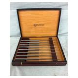 OLD STOCK WUSTNOF KNIVES W/ CASE
