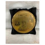 LONDON ENGRAVED VINTAGE POWDER COMPACT