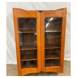 OAK HANGLING DOUBLE DOOR CABINET
