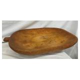 EARLY PRIM. HANDCARVED DOUGH BOWL