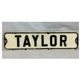 TAYLOR EMB. STREET SIGN
