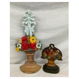CAST FLOWER BASKET DOOR STOPS