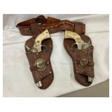 HOLSTER W/HUBLEY TEXAN JR PISTOLS