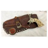 HOLSTER W/ HUBLEY COLT 38 CAP PISTOL