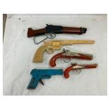 MARES,HUBLEY FLINTLOCK,WOODEN PISTOLS