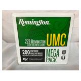 200RDS REMINGTON UMC 223 55G. FMJ