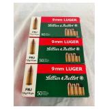 150RDS LELLIER BELLOT 9MM 115G. FMJ