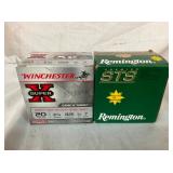 50 SHELLS WINCHESTER/REMINGTON 20GA.