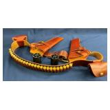 TRIPLE K LEATHER HOLSTER DUAL PISTOLS