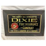 RARE MIRROR DIXIE FIRE INS. SIGN