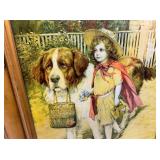 LITTLE GIRL WITH DOG