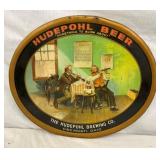 EARLY SST LITHO HUDEPOHL BEER SIGN