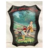 EARLY TIN LITHO PAUL JONES GIN TIN LITHO