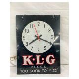 METAL K.L.G PLUG CLOCK