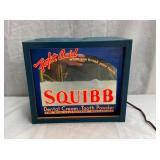 SQUIBB DENTAL MIRROR LIGHTUP SIGN