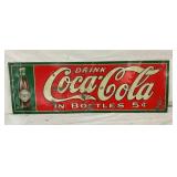 SST EMB. COKE SIGN W/ BOTTLE