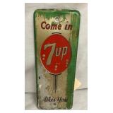 EMB. SST 7UP DOOR TACKER SIGN
