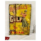 SST EMB. BUSHELLS 5C CIGARS SIGN