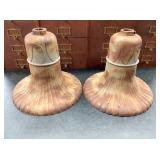 PAIR EARLY CAST WESTINGHOUSE SHADES