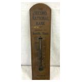 WOODEN NATUAL BANK THERM.