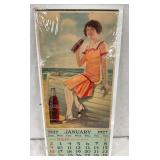 1927 NEHI DRINK CALENDAR 9X20
