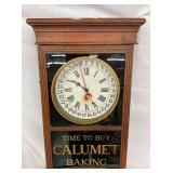 WALL AND CALENDAR CLOCK 16 1/2 X 38 