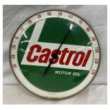 12" CASTROL MOTOR OIL THERM.