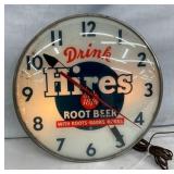 15" DRINK HIRES ROOT BEER CLOCK
