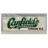 1957 EMB. SST CANFIELDS GINGER ALE SIGN
