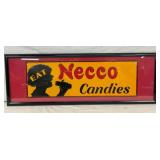 EMB. NECCO CANDIES SIGN 27X9