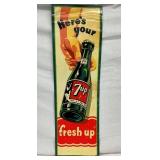 EMB. SST VERTICAL 7UP SIGN W/ BOTTLE