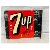 7UP DST 1947 FLANGE W/ BUBBLES