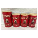 (1) 6OZ. CALUMET TIN - W/INDIAN GRAPHICS