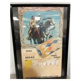 FRAMED 1953 MERITA PARTIAL CALENDAR