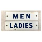 PAIR SSP MENS/LADIES RESTROOM SIGNS 