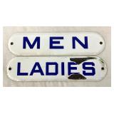 PAIR SSP MENS/LADIES BATHROOM SIGNS 