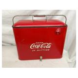 EMB. COCA COLA PLEASURE CHEST W/ TRAY