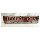 1957 DS DEVAL COMBINE MILKER SIGN