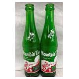 (2) 10 OZ. Mountain Dew BOTTLES W/WILLIE
