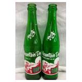 (2) 10OZ. MT. DEW BOTTLES W/WILLIE