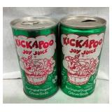 (2) 12OZ. KICKAPOO CANS W/GREAT GRAPHICS