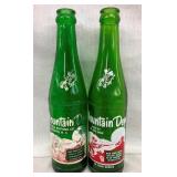 (2) 10OZ. MT. DEW BOTTLES W/WILLIE