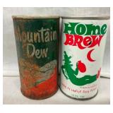 (2) 12OZ. CANS - HOME BREW/MT. DEW