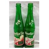 (2) 10OZ. MT. DEW BOTTLES W/WILLIE