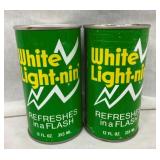 (2) 12OZ. WHITE LIGHT-NIN TINS