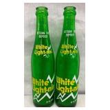 (2) 10OZ. WHITE -LIGHT-NIN BOTTLES