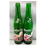 (2) 10OZ. MOUTAIN DEW BOTTLES W/WILLIE