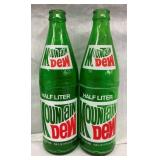 (2) 16.9 OZ. Mountain Dew BOTTLES